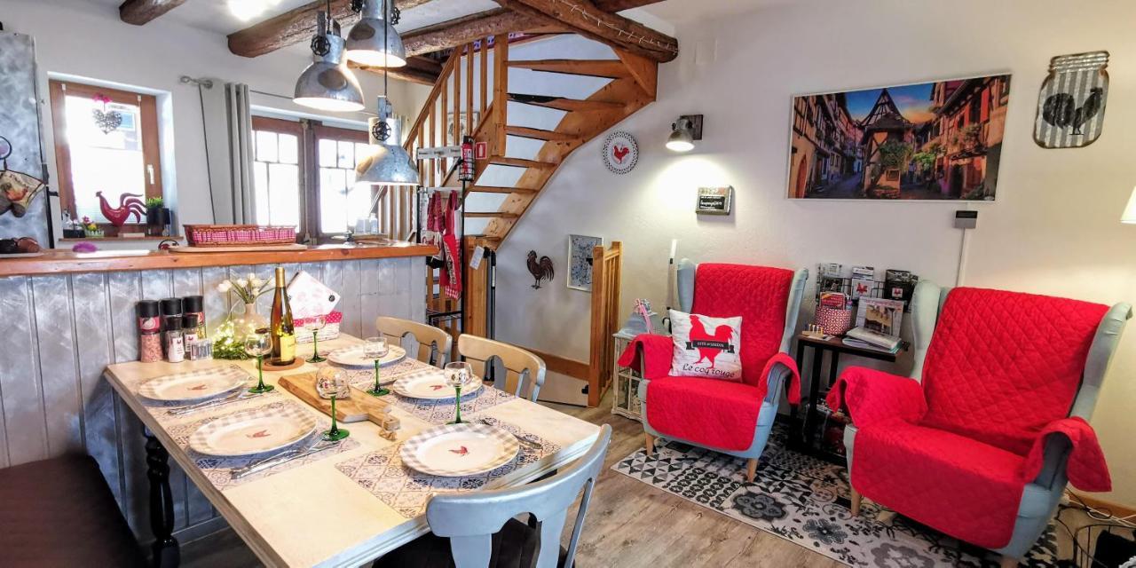 Gite Le Coq Rouge Eguisheim Bagian luar foto