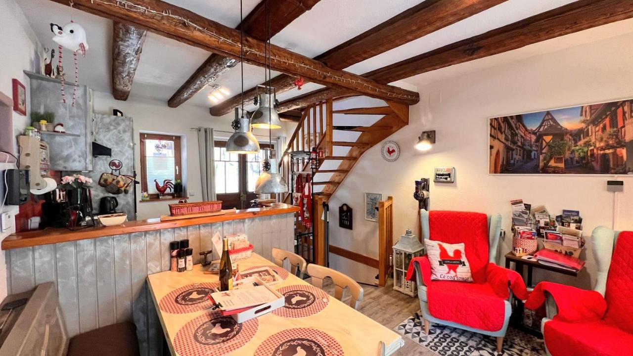 Gite Le Coq Rouge Eguisheim Bagian luar foto